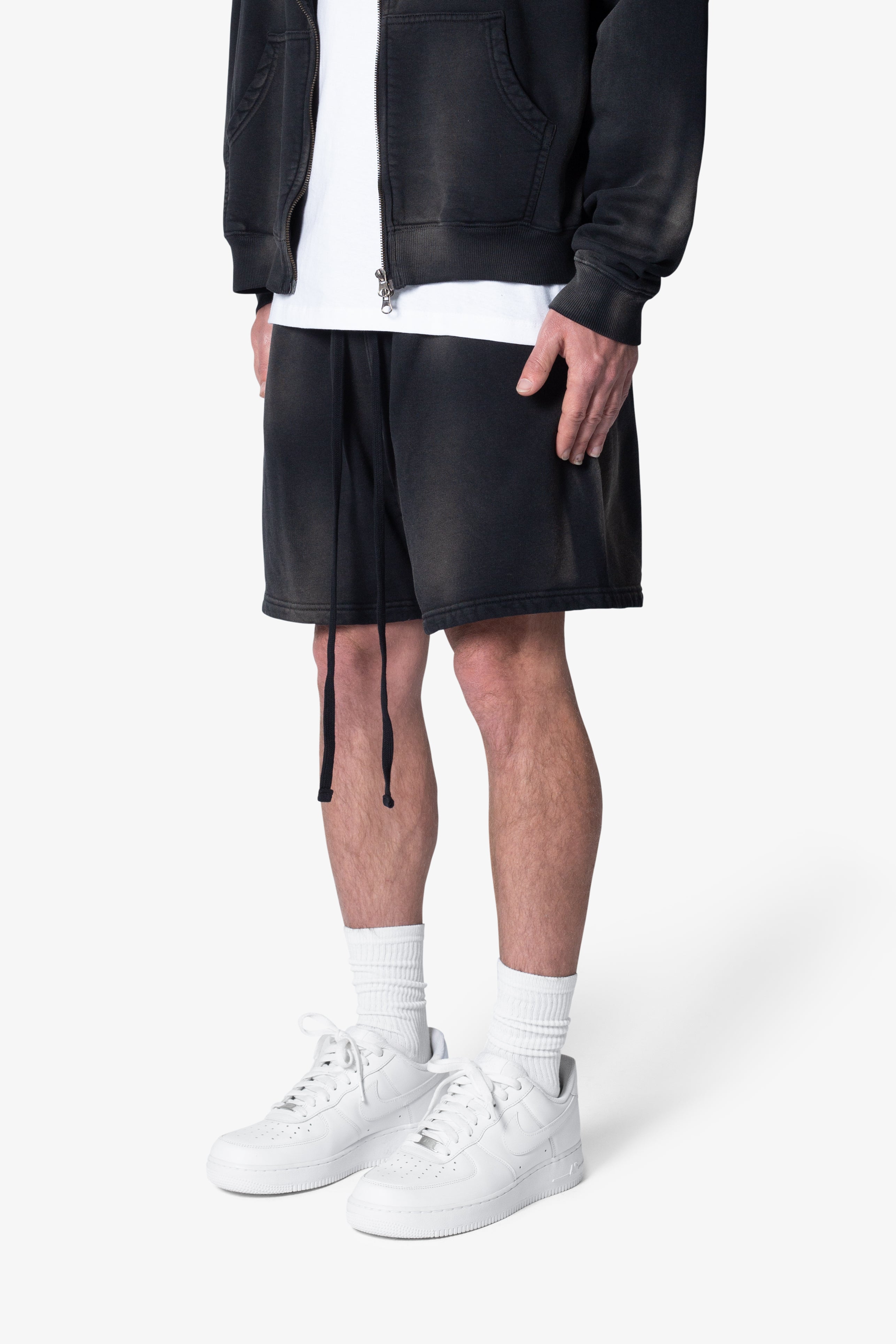 Faded Every Day Sweatshorts - Washed Black 2