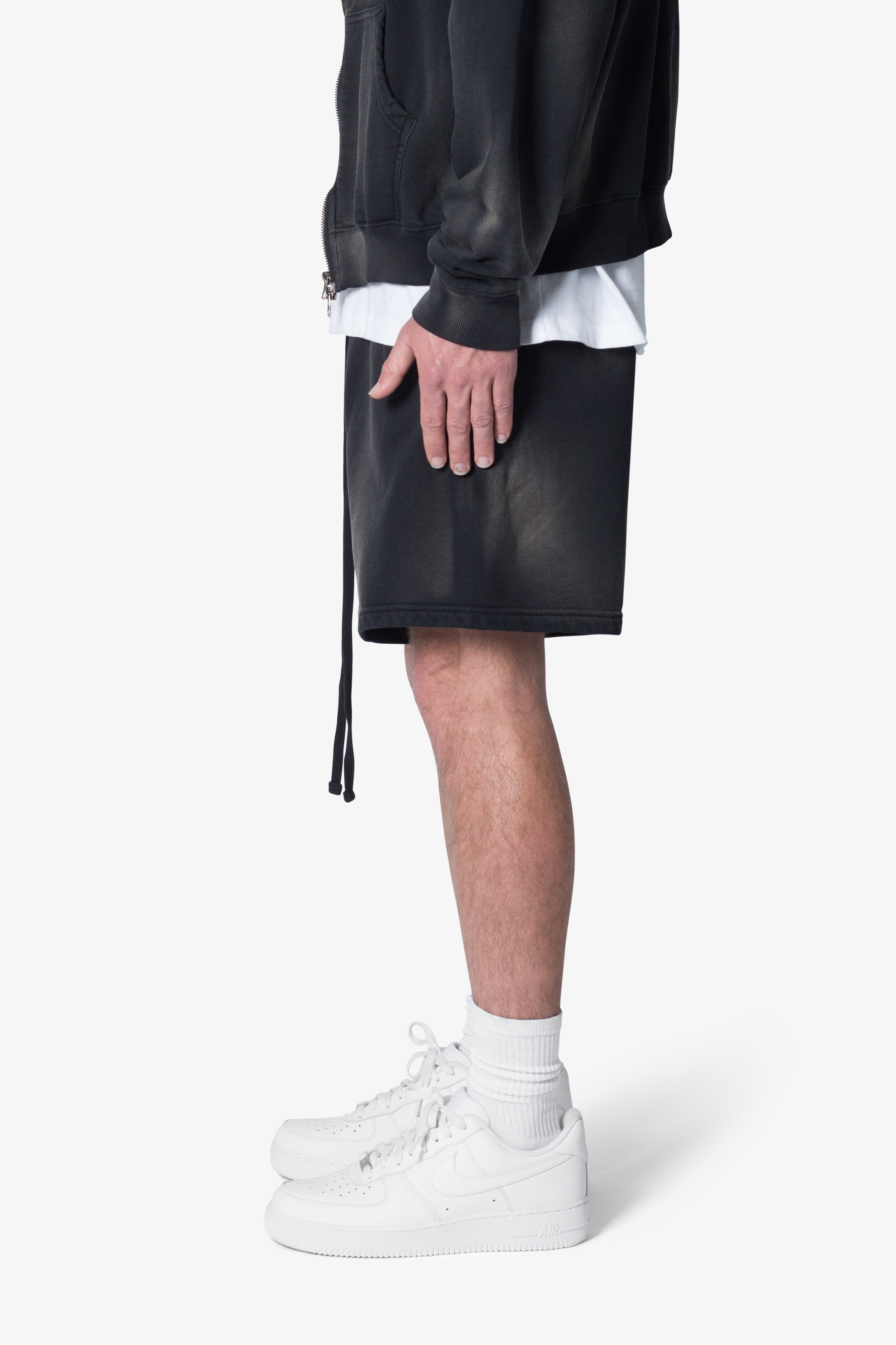 Faded Every Day Sweatshorts - Washed Black 3