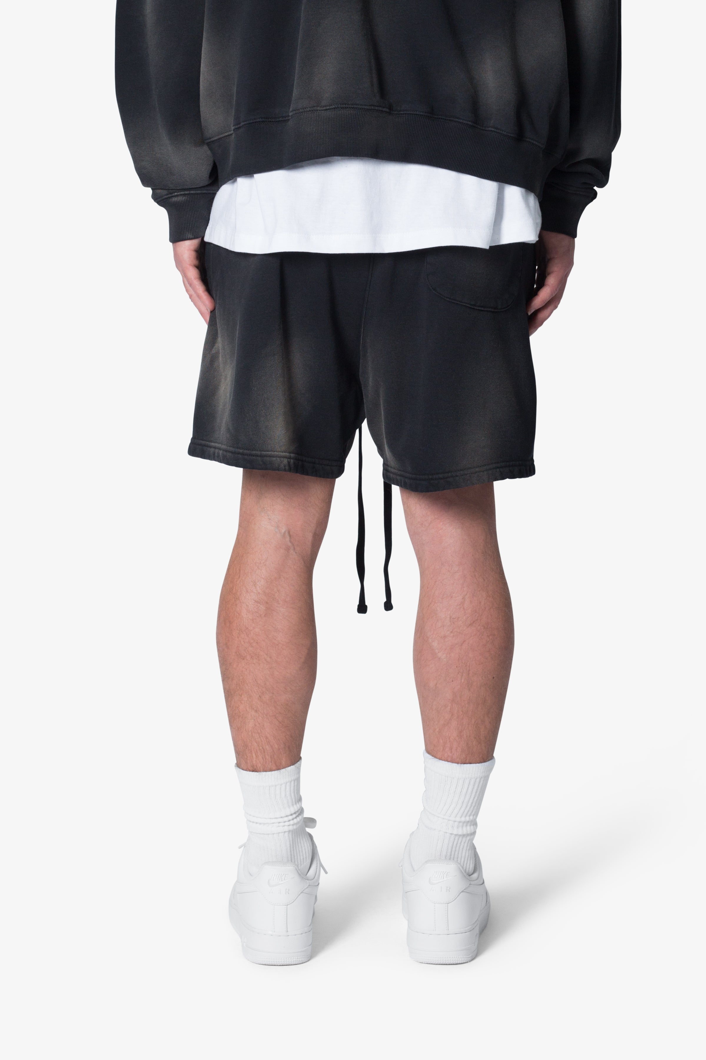Faded Every Day Sweatshorts - Washed Black 4