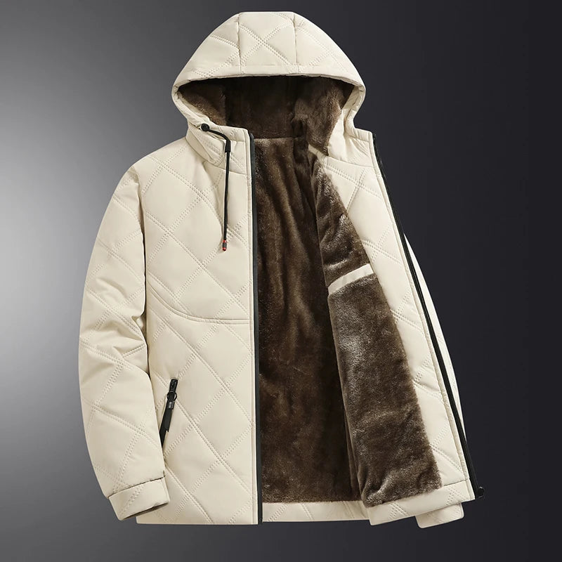 Haven Quilted Jacket – Plush Lining Wind-Blocking Adjustable Hood