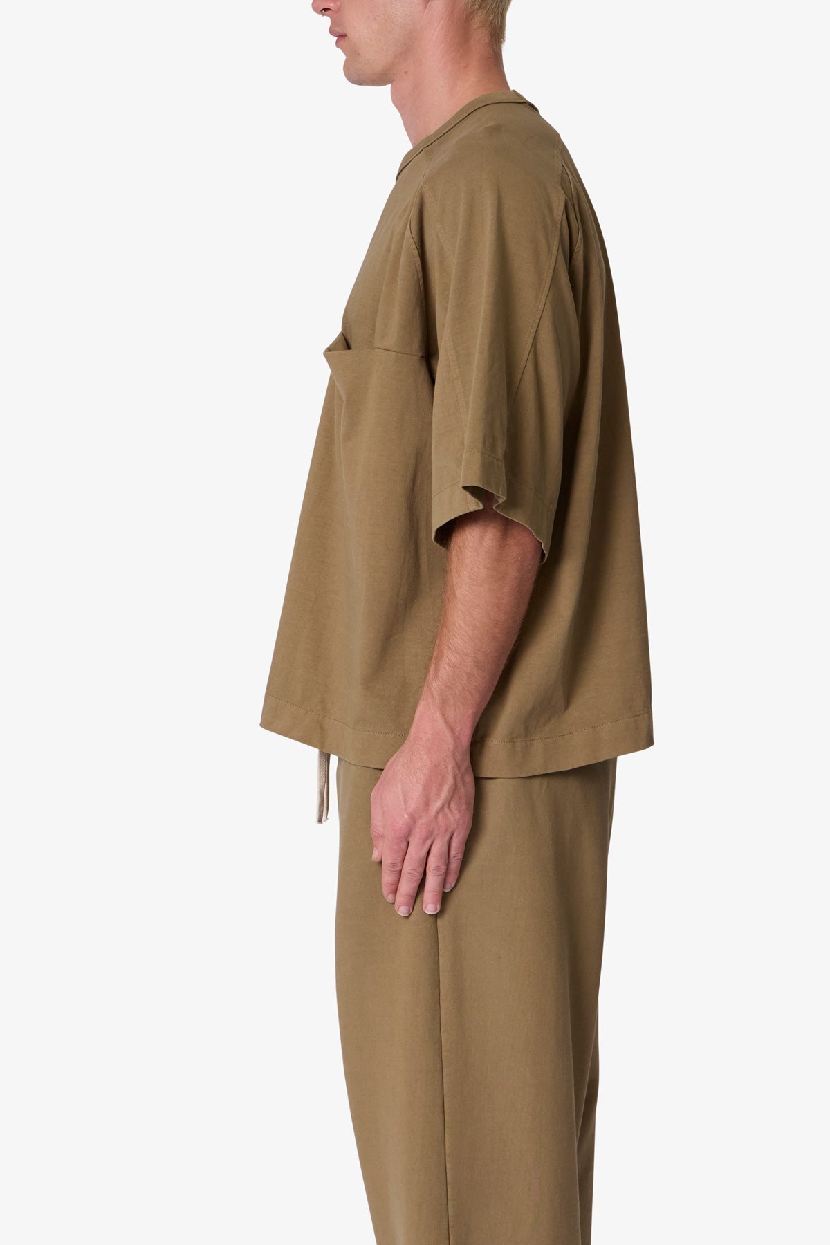 Paneled Hidden Pocket Tee - Washed Earth 3