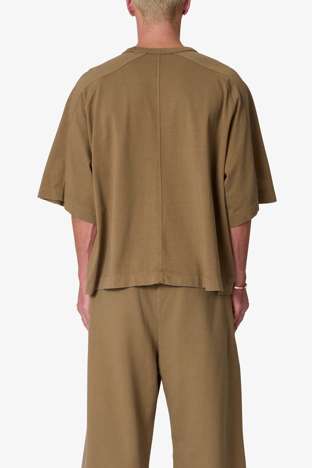 Paneled Hidden Pocket Tee - Washed Earth 4