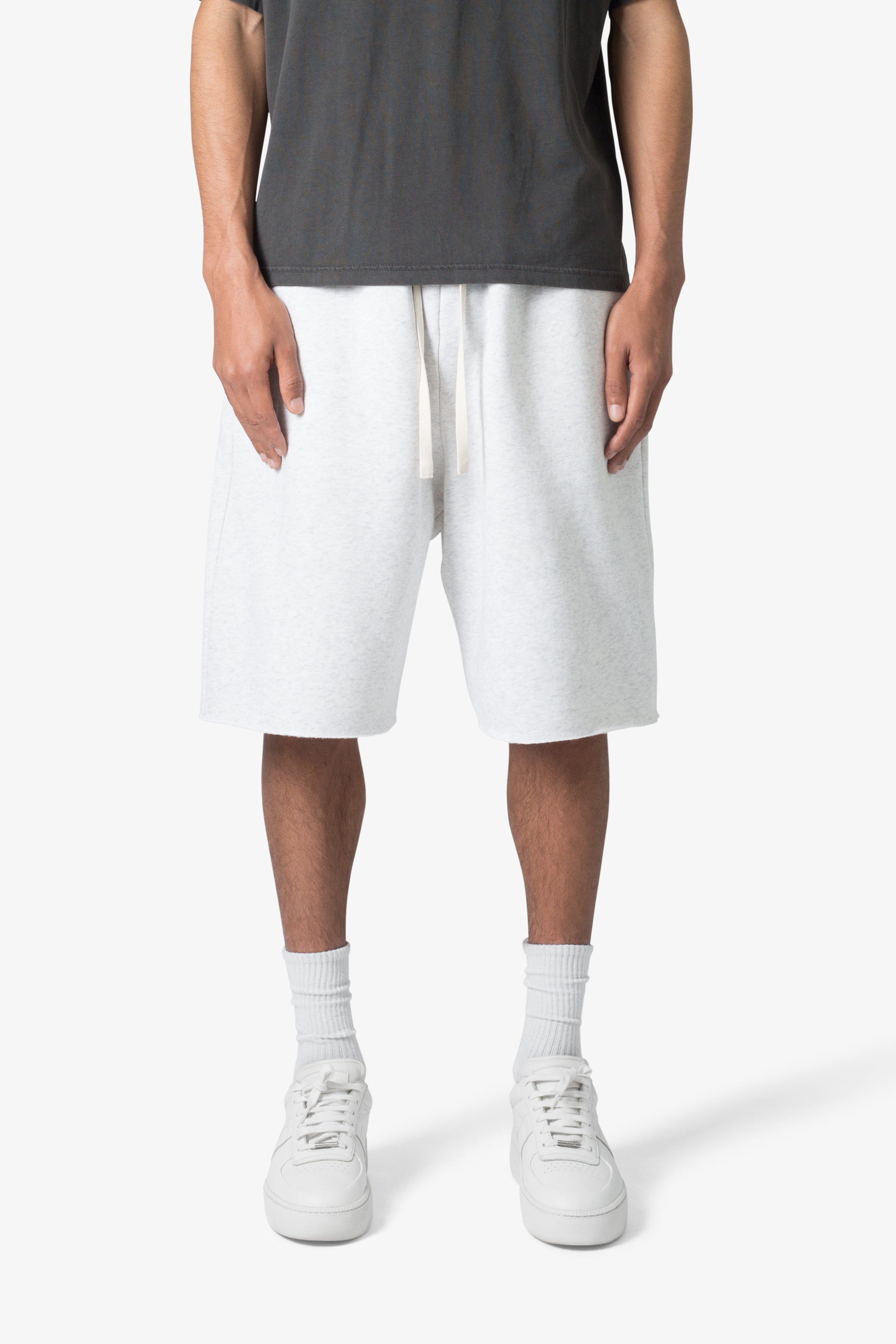 Ultra Baggy Sweatshorts - Heather Grey 1