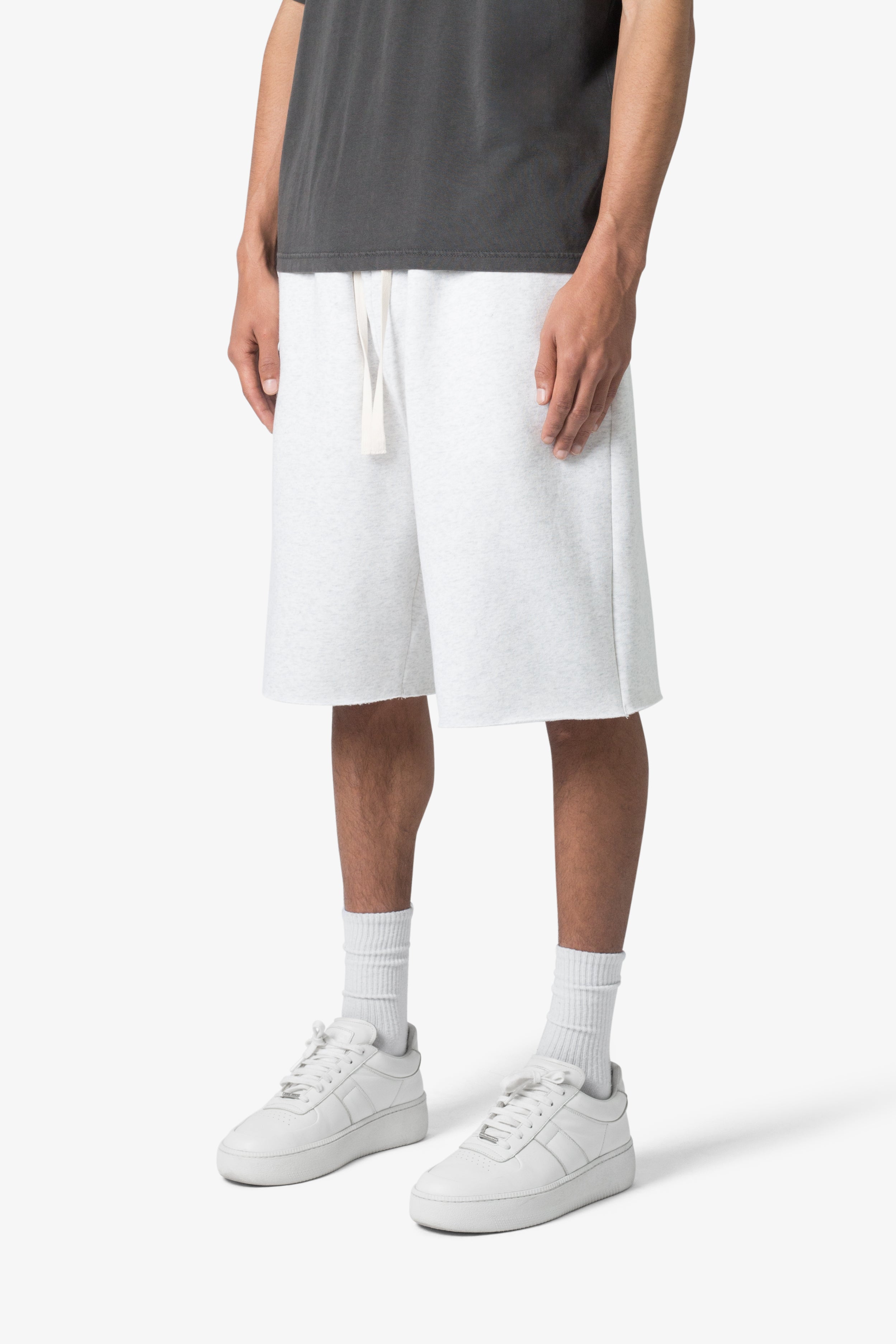 Ultra Baggy Sweatshorts - Heather Grey 2