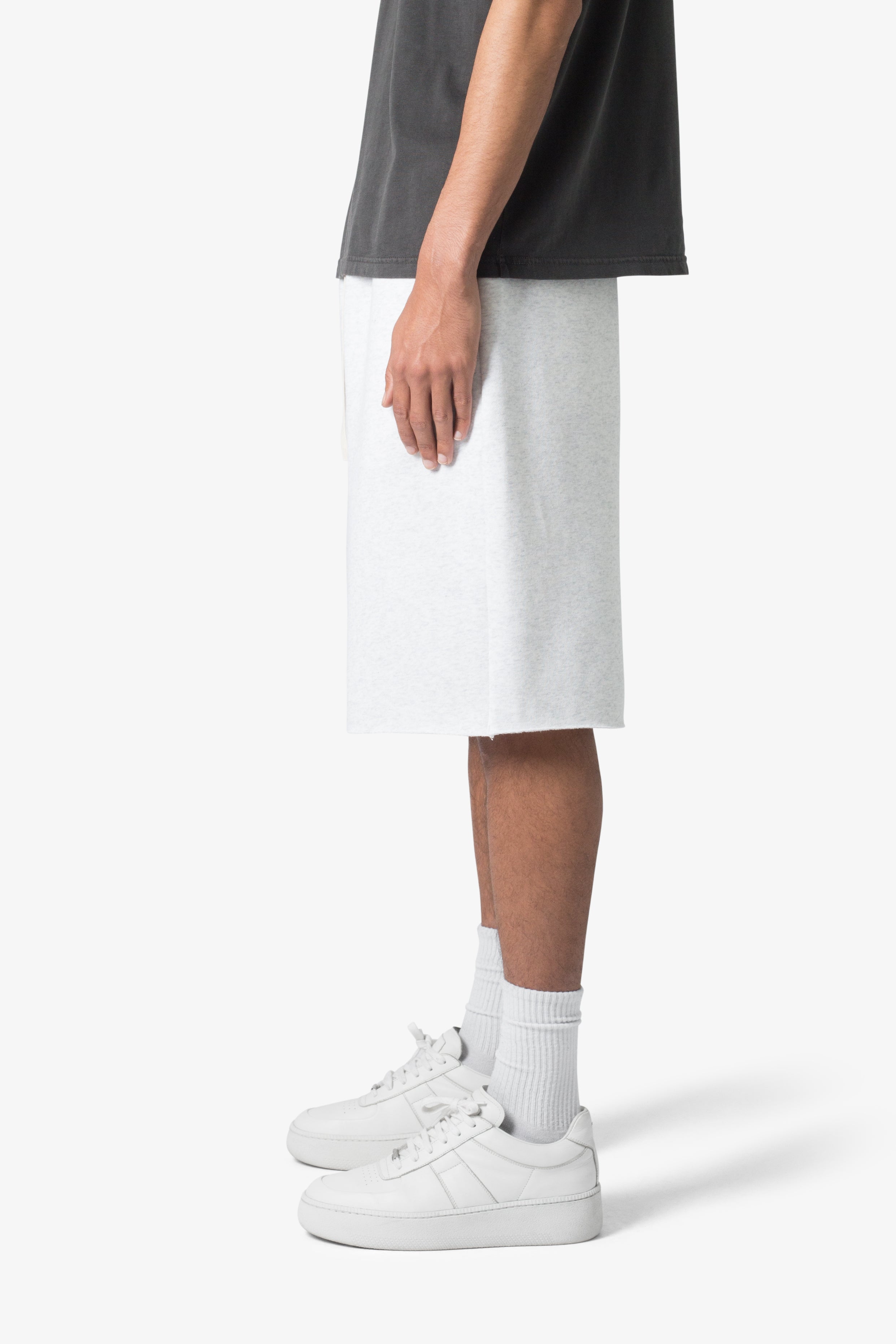 Ultra Baggy Sweatshorts - Heather Grey 3