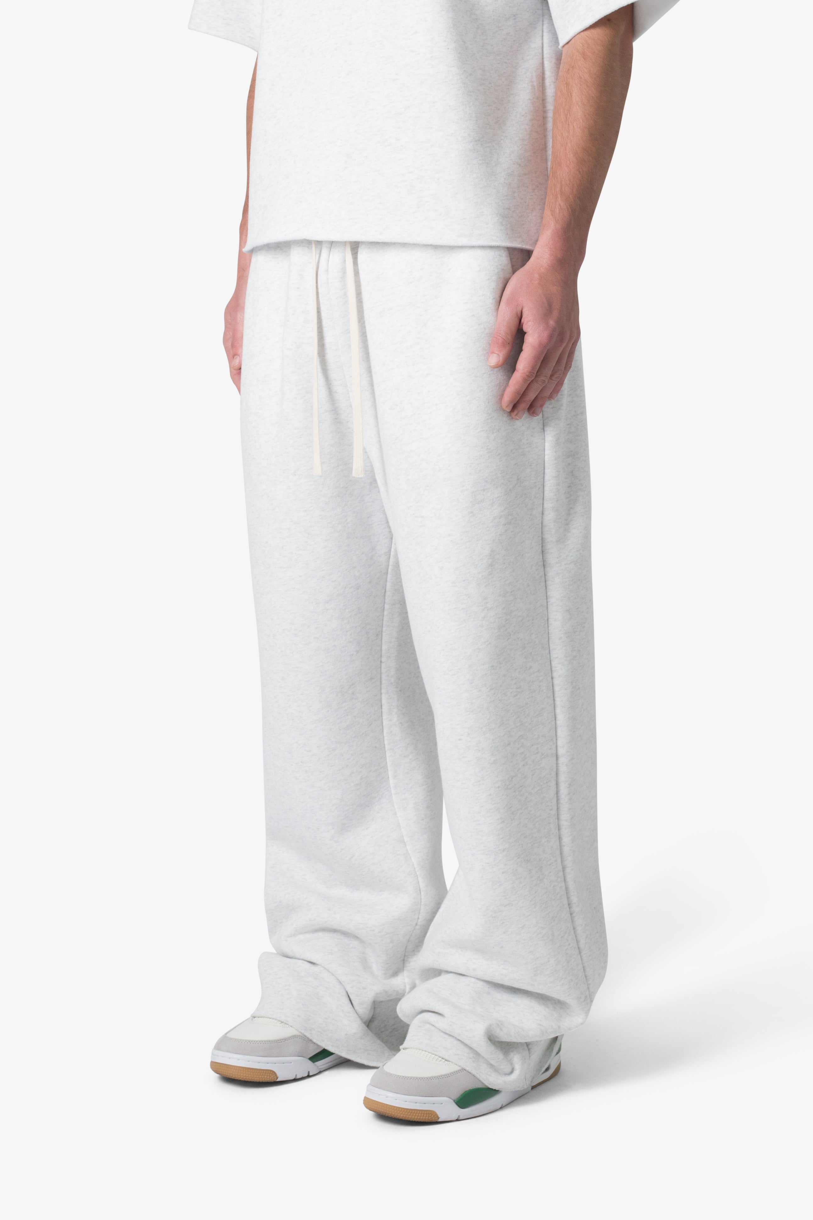 Washed Ultra Baggy Sweatpants - Heather Grey 2